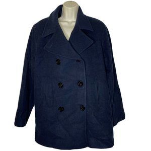 J.PERCY Merino Wool Double Breasted Coat Size 12